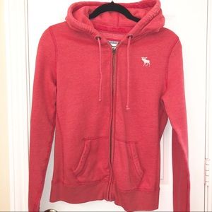Abercrombie & Fitch Women’s Salmon Zip Hoodie sz L